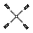 Фиксаторы для рук и ног Bedroom Fantasies Hogtie & Cuffs Set 4-Way Restraint Set, черные - Фото №1