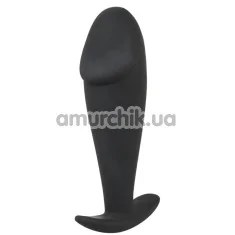 Анальна пробка Black Velvets Silicone Plug, чорна - Фото №1