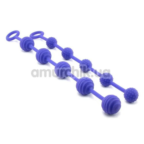 Набор анальных цепочек Posh Silicone “O” Beads, фиолетовый