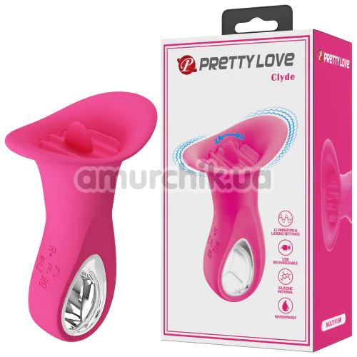 Симулятор орального сексу для жінок Pretty Love Clyde, рожевий