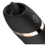 Клиторальный вибратор Rosy Gold Nouveau Vibrating & Licking Dual Stimulator, черный - Фото №7