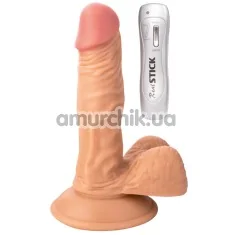 Вибратор Real Stick Nude 5.5, телесный - Фото №1