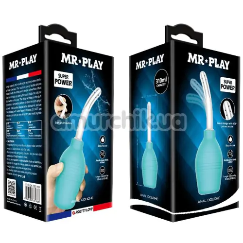 Інтимний душ MR Play Anal Douche, бірюзовий