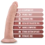 Фалоімітатор Dr. Skin+ Posable Shaft 7, тілесний - Фото №11