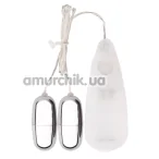 Віброкуля Hi-Basic Dual Delight Vibrating Bullets 2 шт, біла - Фото №1