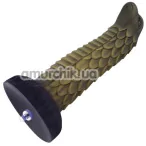 Фаллоимитатор-насадка Hismith Squama Beast Silicone Dildo, серый - Фото №1