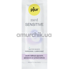 Лубрикант Pjur Med Sensitive Glide на водной основе, 2 мл - Фото №1