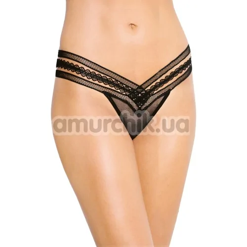 Трусики-стринги Thongs (модель 2439), черные - Фото №1