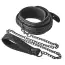 Ошейник с длинным поводком Blaze Luxury Fetish Collar and Leash 21947, черный - Фото №2