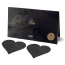 Прикраси для сосків Bijoux Indiscrets Flash Glitter Pasties Heart, чорні - Фото №1