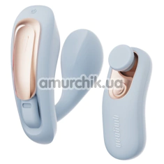 Вібратор для клітора та точки G Qingnan No.6 Wireless Control Wearable Vibrator, блакитний - Фото №1