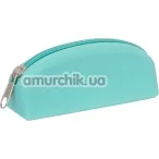 Сумка для хранения секс-игрушек PowerBullet Silicone Storage Zippered Bag, бирюзовая - Фото №1