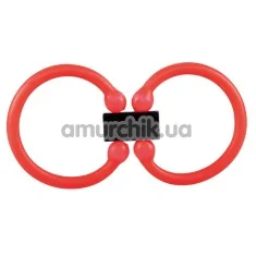 Набор эрекционных колец Techno Magnetic-Sensation Cockring, 2 шт красные - Фото №1