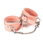 Фиксаторы для ног Liebe Seele Dark Candy Pink Ankle Cuffs With Silver Hardware, розовые - Фото №1