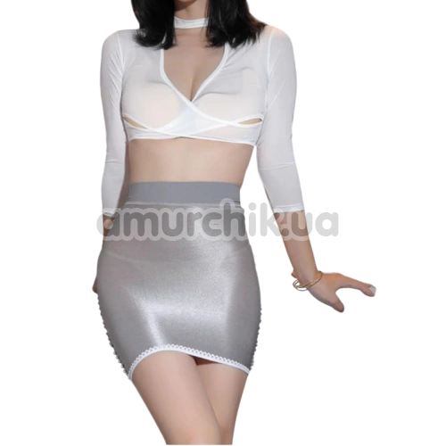 Юбка Star Night Transparent Mini Skirt, серая