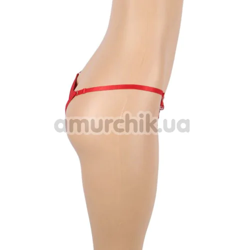 Трусики-стрінги Star Night Floral And Rhinestone G-Strings, червоні