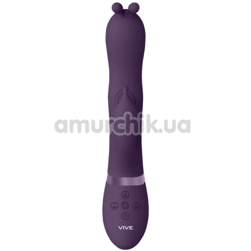 Вибратор с пульсацией Vive Gada, фиолетовый