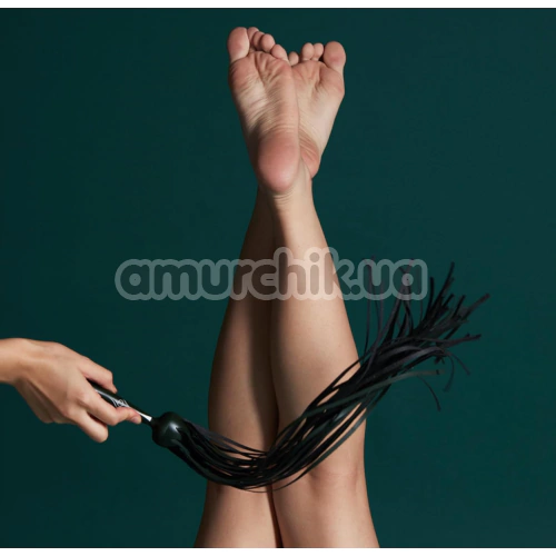 Флоггер со сменным хвостом Lockink Exchangeable Tail Flogger, черный