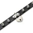 Нашийник DS Fetish Heart Lock Collar, чорний - Фото №4
