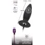 Анальная пробка с вибрацией Black Velvets Rechargeable Plug M, черная - Фото №5