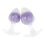 Анальная пробка Univibe Glow-In-Dark Ribbed S, фиолетовая - Фото №8