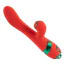 Вибратор с пульсацией и флоггером Lockink Sevanda Clitoris Suction Vibrator With Whip, красный - Фото №4
