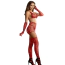 Комплект Star Night Sinful Luxe Diamond Fishnet Set, красный: бюстгальтер + пояс для чулок + перчатки + трусики-стринги + чулки - Фото №2