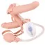Двойной страпон с вибрацией Double Pleasure Inflatable Strap On, телесный - Фото №2
