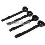 Фиксаторы для рук и ног Whipsmart Diamond Colleсtion Bed Restrain Kit, черные - Фото №1