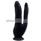 Подвійний фалоімітатор Rubicon Dark Magic Dual Penis 7.7, чорний - Фото №1