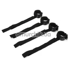 Фиксаторы для рук и ног Whipsmart Diamond Colleсtion Bed Restrain Kit, черные - Фото №1