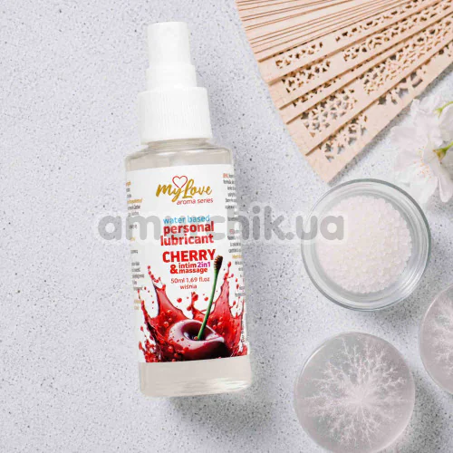 Массажный лубрикант MyLove Aroma Series Personal Lubricant 2in1 Cherry - вишня, 50 мл