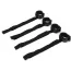Фіксатори для рук і ніг Whipsmart Diamond Colleсtion Bed Restrain Kit, чорні - Фото №1