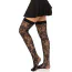Панчохи Leg Avenue Wild Rose Net Thigh Highs, чорні - Фото №3