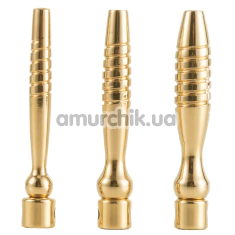 Набір уретральних вставок Lockink Sevanda Bad Boy Training Urethral Plugs Set, золотий - Фото №1