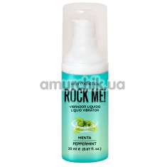 Збуджуючий гель з ефектом вібрації Rock Me! Mint - м'ята, 20 мл - Фото №1
