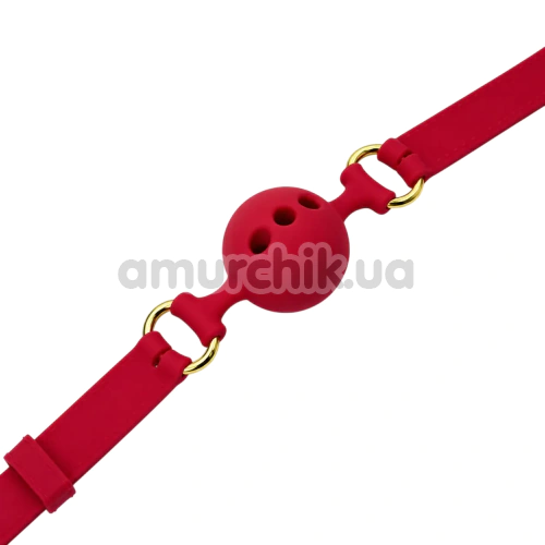 Кляп DS Fetish Silicone Smooth Ball Gag S, красный