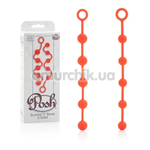 Набор анальных цепочек Posh Silicone “O” Beads, оранжевый