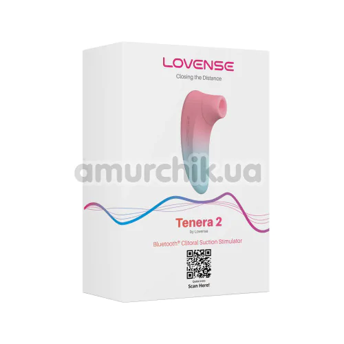 Симулятор орального сексу для жінок Lovense Tenera 2, рожево-блакитний