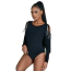 Боди Star Night Shoulder Chain Bodysuit, черное - Фото №2