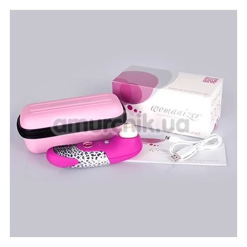 Симулятор орального сексу для жінок Womanizer W100, малиновий