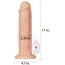 Вибратор Lovetoy Realistic Long Vibrating Dildo 11, телесный - Фото №2