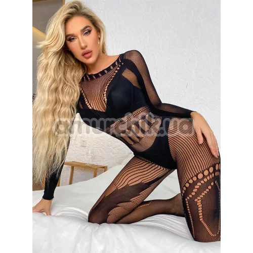 Комбинезон Star Night I-Leaf Net Bodystocking, черный
