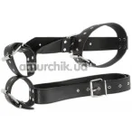 Бондажный набор Bad Kitty Naughty Toys Neck Restraint With Handcuffs, черный - Фото №1