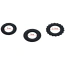 Набор эрекционных колец Alume 3 Cock Ring Set, черный - Фото №12