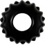 Эрекционное кольцо Power Plus Cock Ring Series LV1431, черное - Фото №1