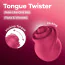 Кліторальний вібратор з рухомим язичком Satisfyer Tongue Twister, червоний - Фото №8