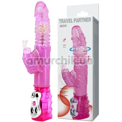 Вібратор з ротацією Travel Partner BW-020521R, рожевий