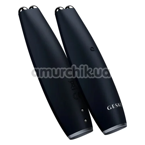 Микротоковая ручка для подтяжки кожи лица Geske MicroCurrent Face-Lift Pen 6 in 1, черная