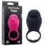 Виброкольцо Silicone Love Ring Tongue, черное - Фото №6